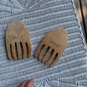 NWOT / Made in Alaska / Wooden / Salad Tossers
